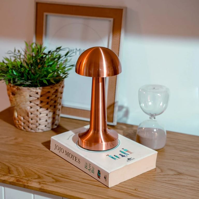 Luna Modern Metal Dokunmatik Şarjlı Lamba - 4