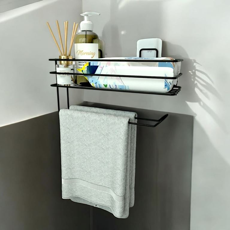 Metal Banyo Mutfak Rafı